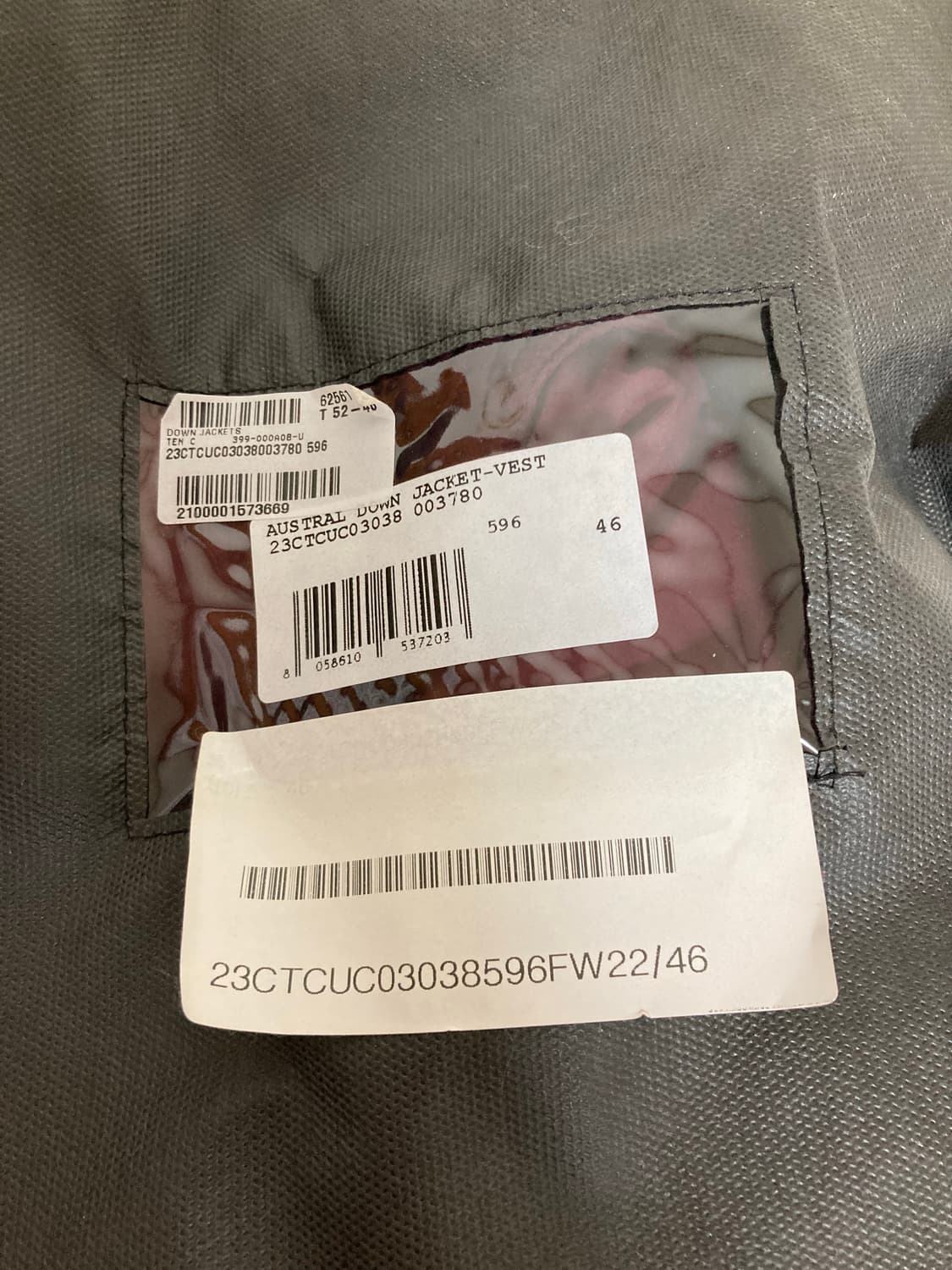 텐씨 투웨이 패딩 버건디 상품이미지6