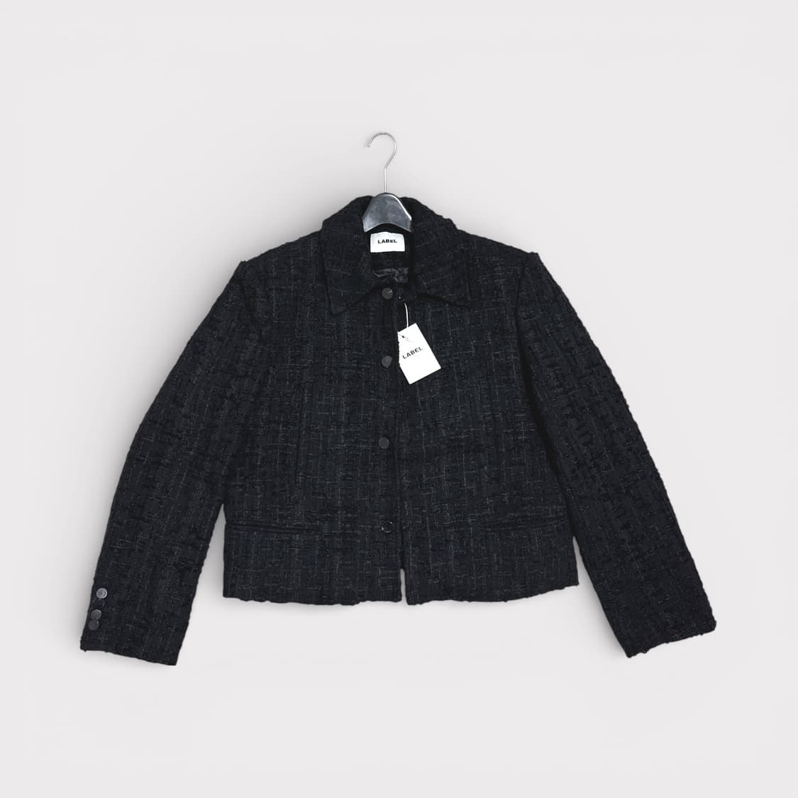 라벨아카이브 트위드 자켓 블랙 2사이즈 상품이미지3