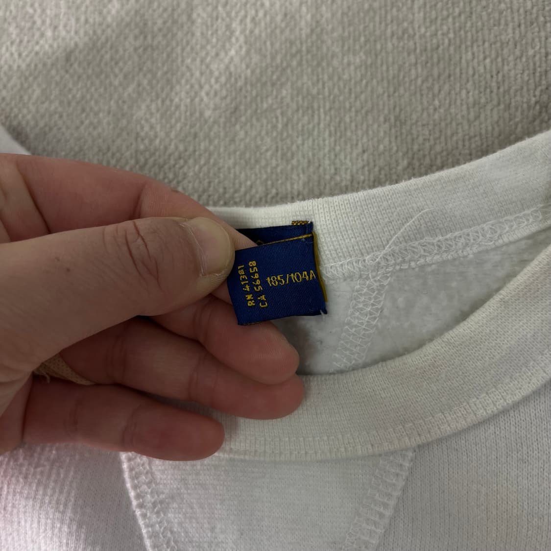 105 폴로랄프로렌 신형 화이트 맨투맨 상품이미지4