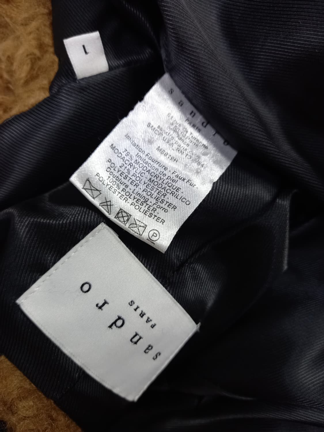 산드로 테디베어 부클 비숑 롱 코트 55 상품이미지10