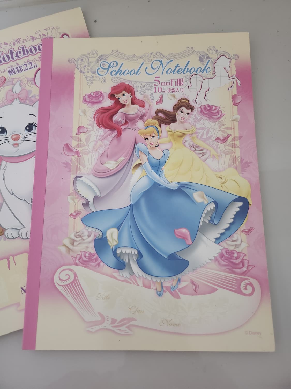 일본 정품 디즈니 캐릭터 노트 모음 (프린세스/스티치/데이지/마리) 상품이미지2