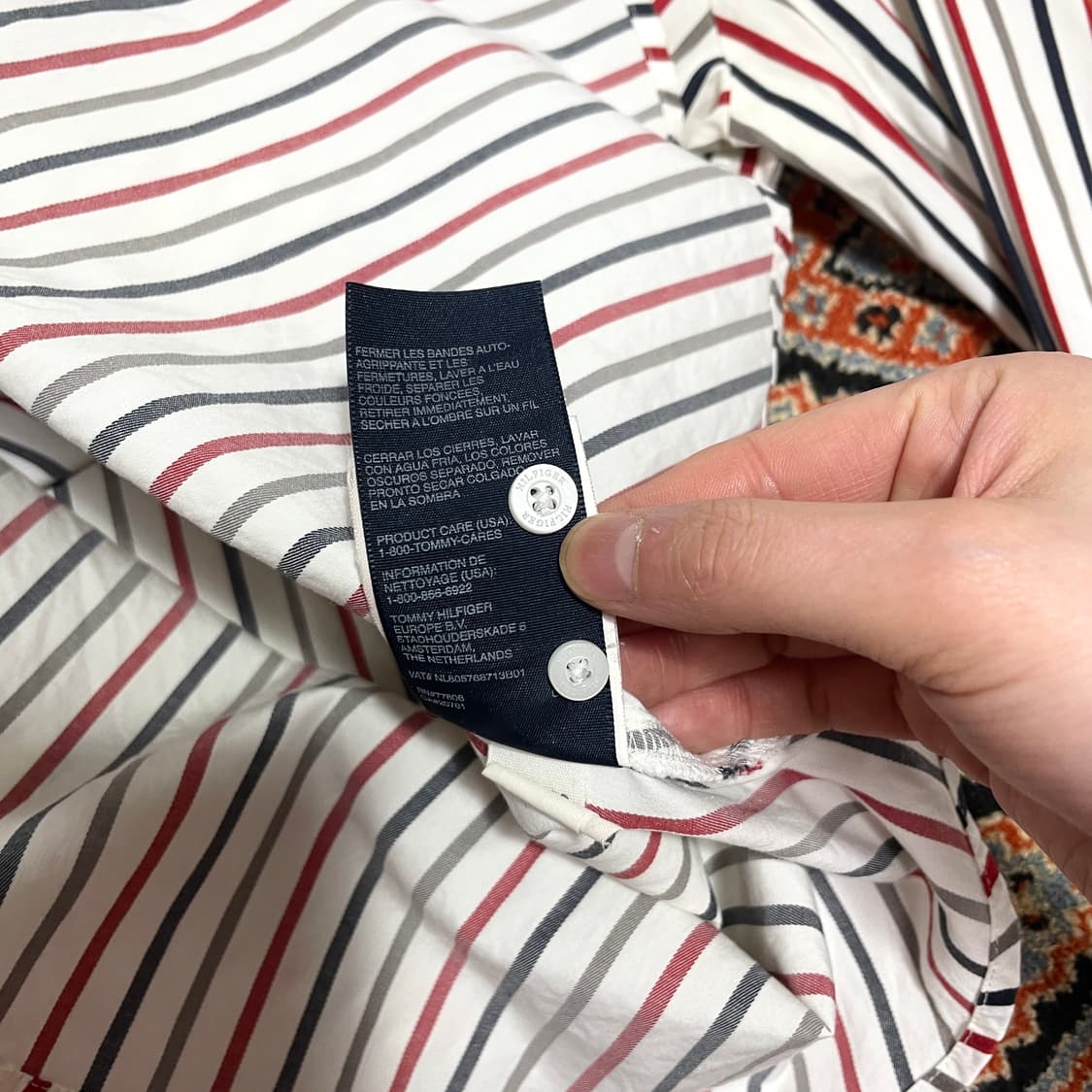 타미힐피거 3색 스트라이프 슬림핏 셔츠 여성4 상품이미지7