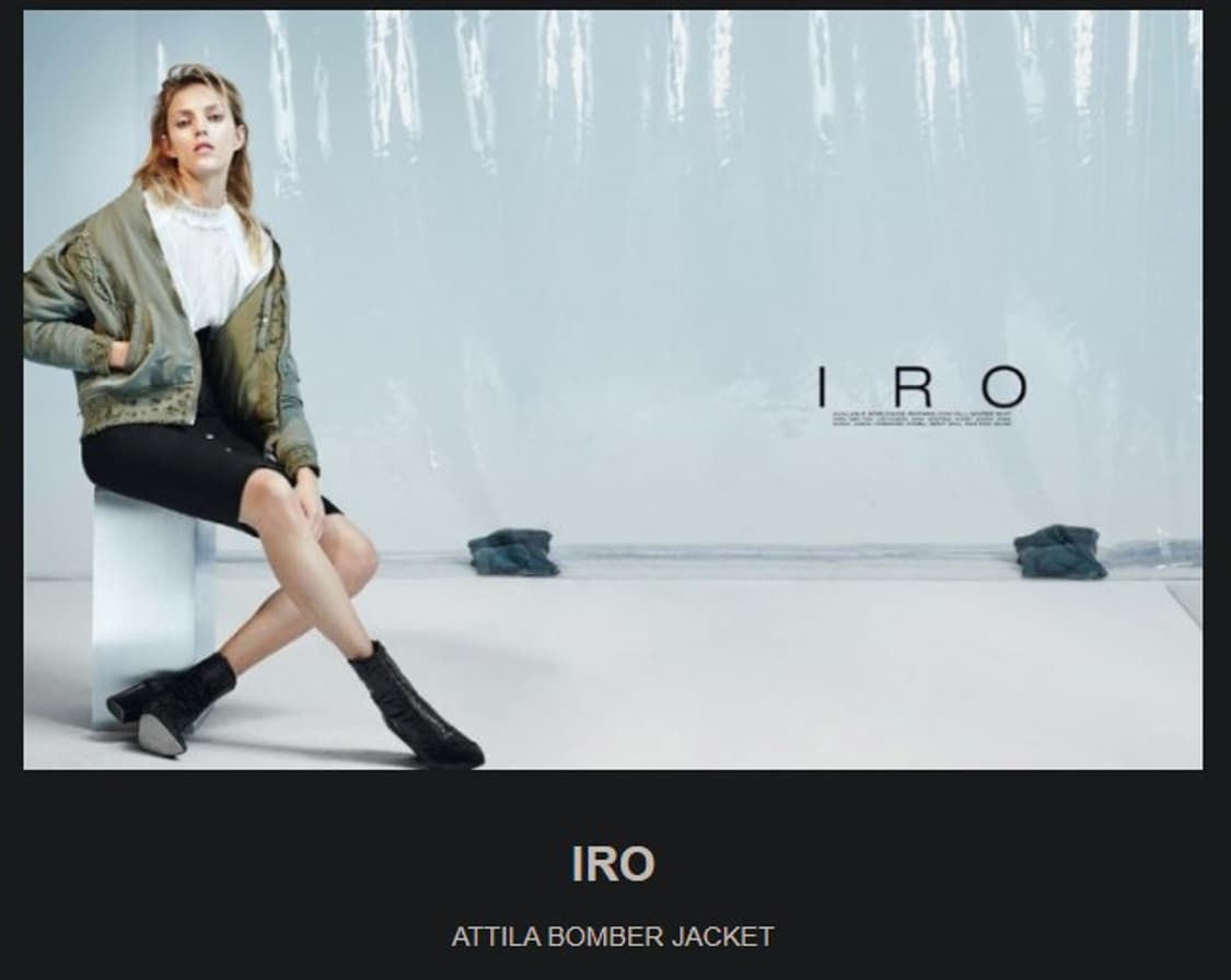 이로 (IRO) 아틸라 레이스업 봄버 항공 점퍼  상품이미지8