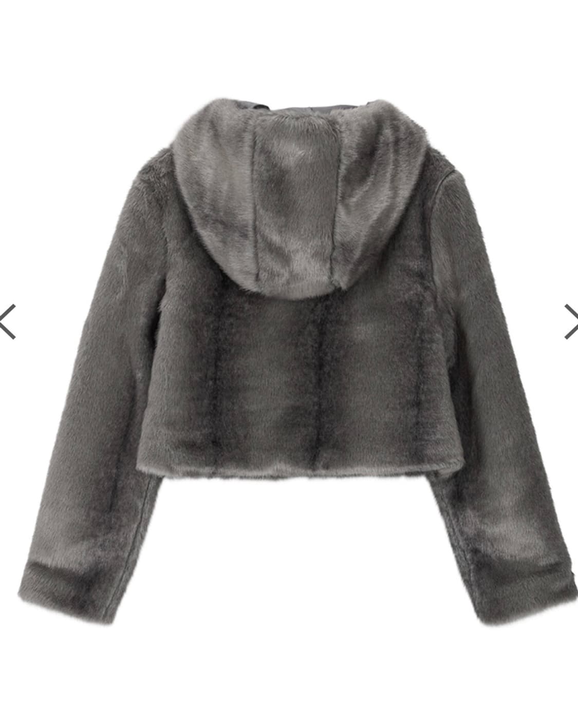 ASON 에즈온 COMO FUR JACKET 퍼 자켓 그레이  상품이미지2