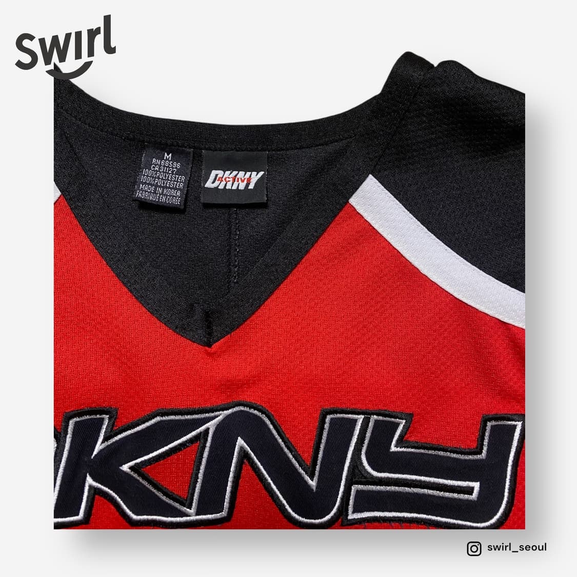 🌊90s DKNY hockey jersey 상품이미지7