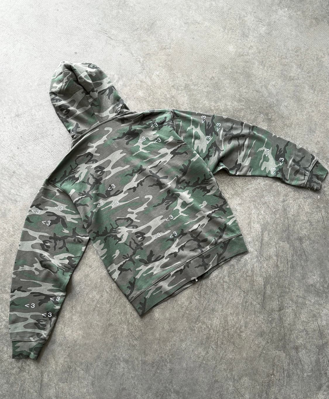 Artificialfever Camo Zip Up Hoodie 상품이미지4