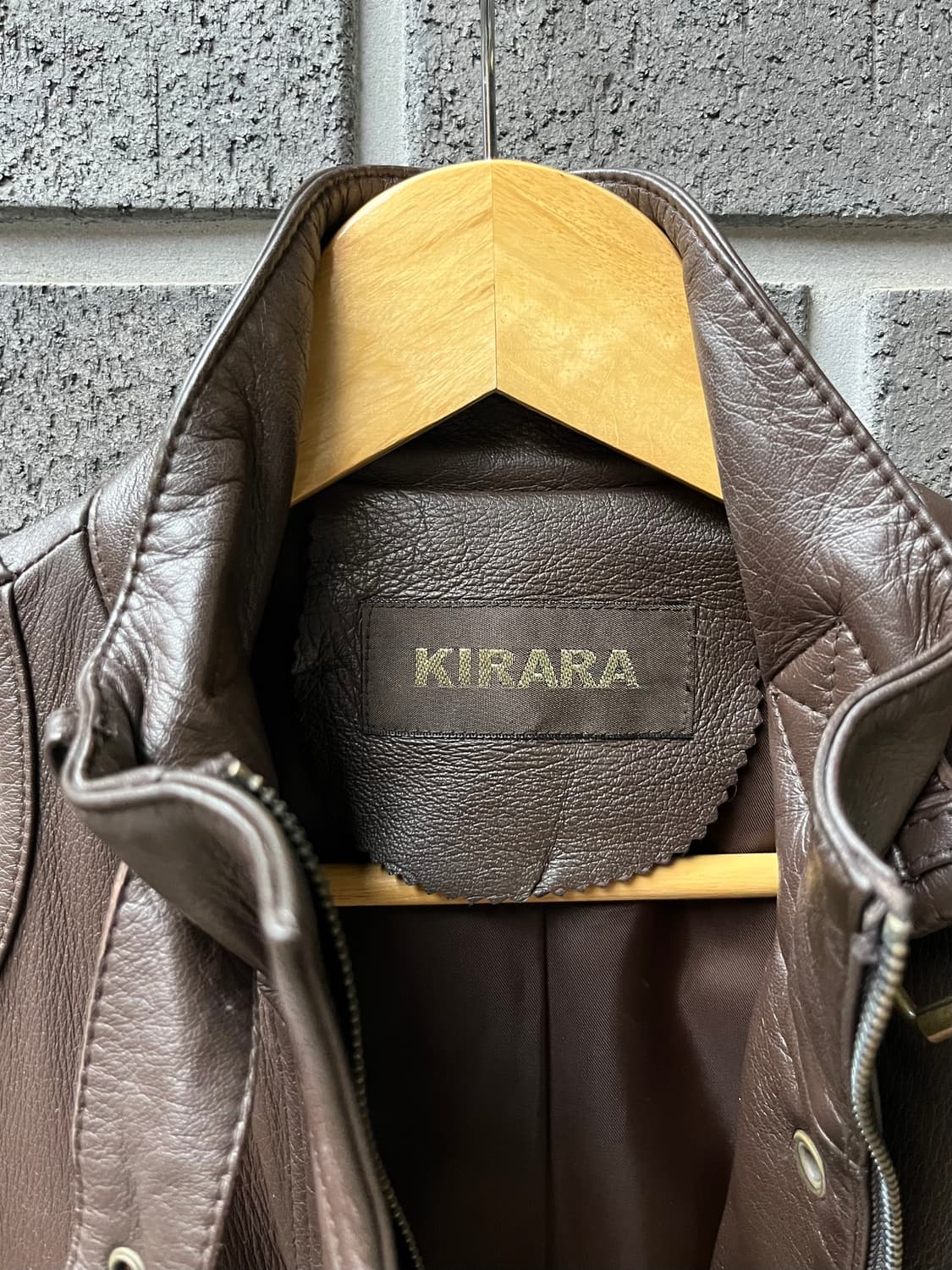 lambskin 양가죽 2웨이 자켓 브라운 상품이미지6