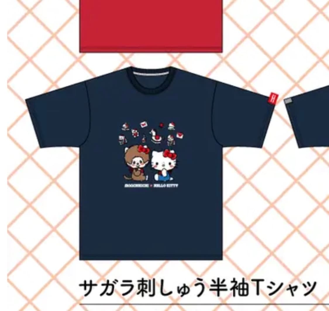 돈키호테 한정 몬치치 키티 반팔 티셔츠 상품이미지4