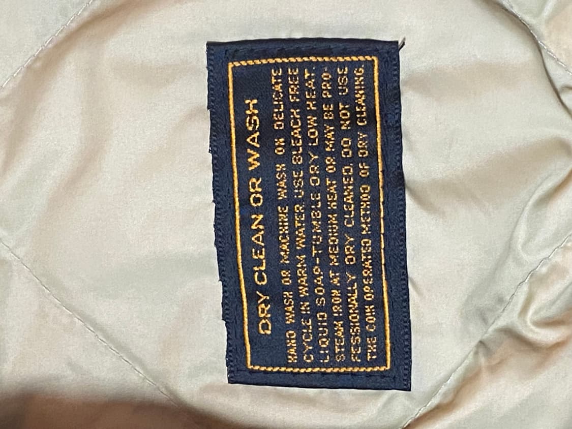 에디바우어 빈티지 80s 퀼팅 구스다운 브이넥 풀오버 M 상품이미지8