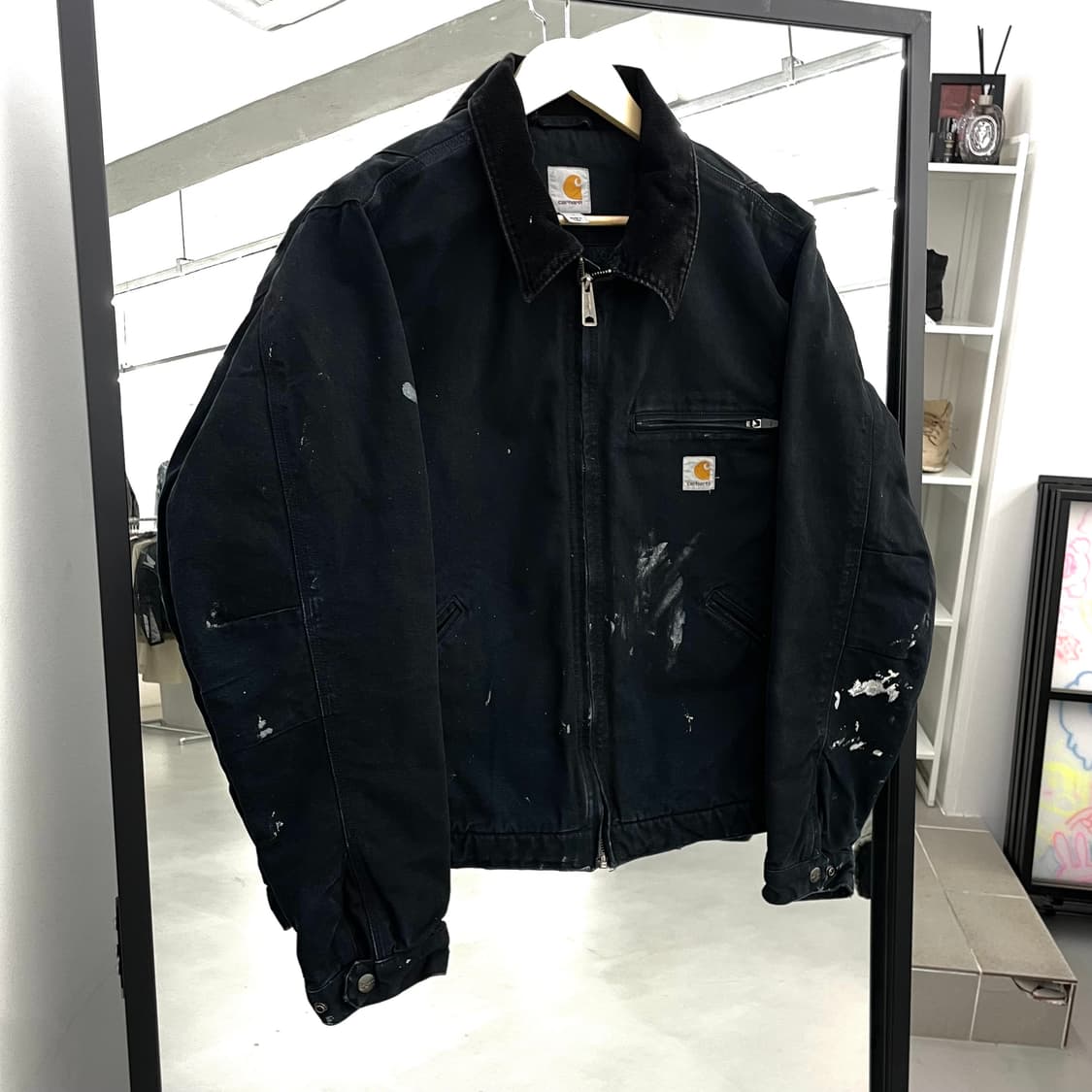 칼하트 OG j01 j97 디트로이트 페인터 워크자켓 블랙 상품이미지1