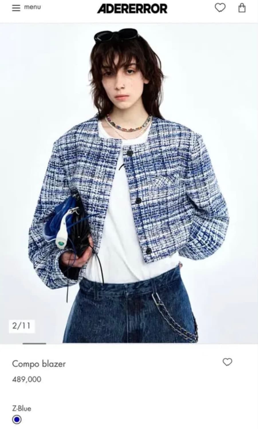 [A2]아더에러 콤포 트위드 블레이저 상품이미지1