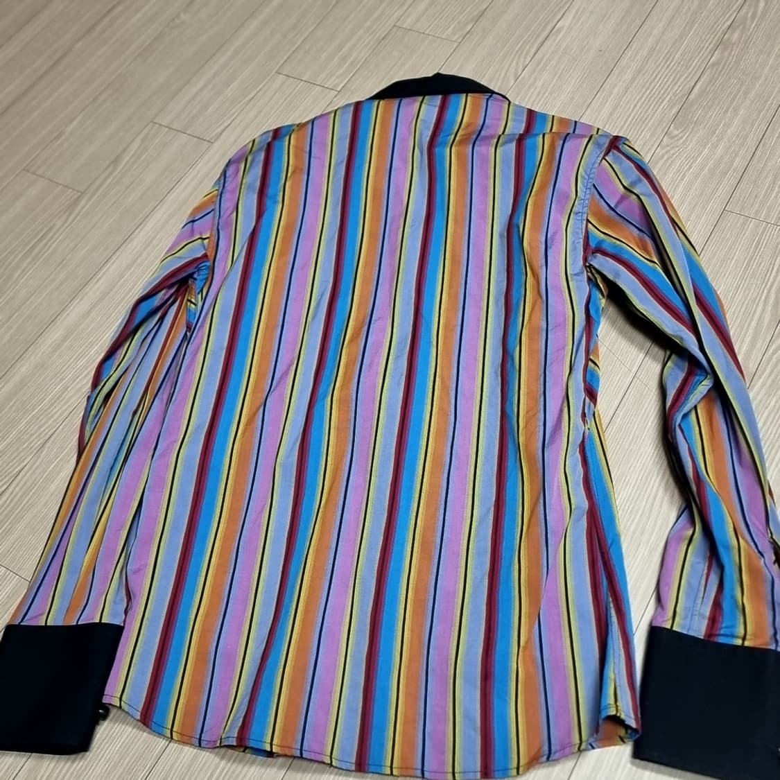 빈티지 VERSACE 컬러풀 스트라이프 셔츠(95-100) 상품이미지5