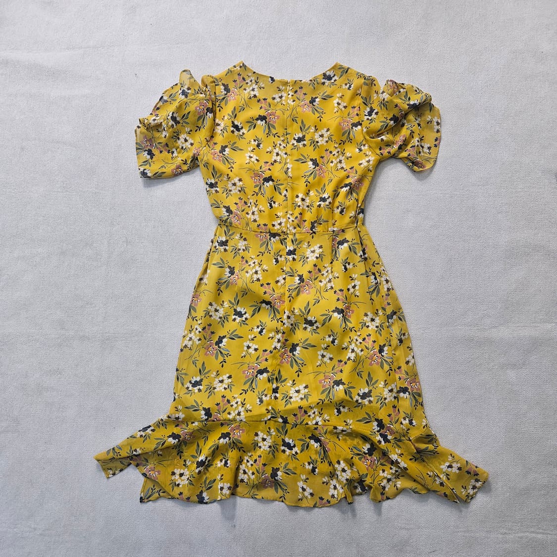 85-95 로엠 옐로우 플라워 원피스 0403Y 상품이미지2