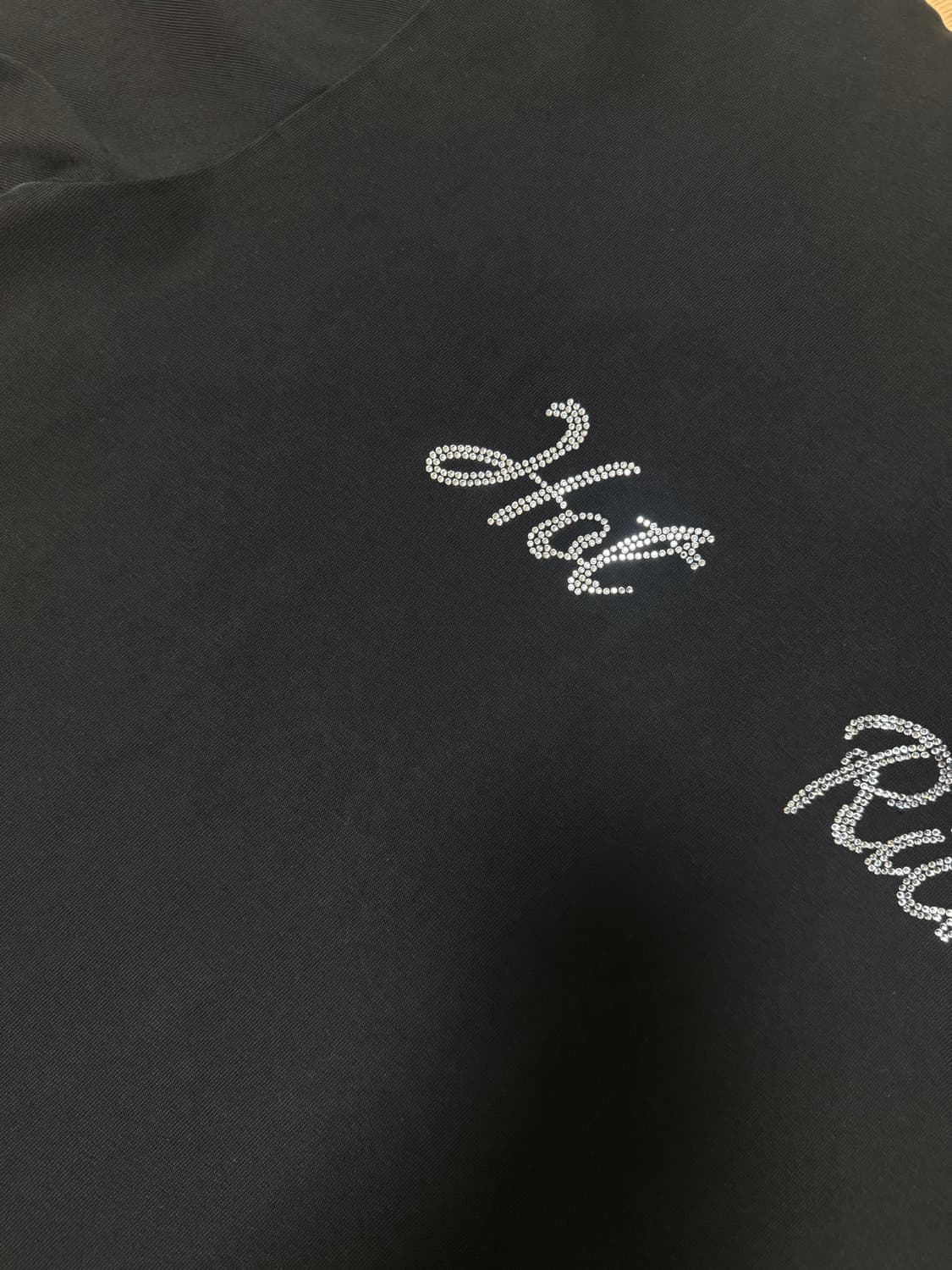 (새상품) 아바바브 후드 티셔츠 핫 리치 블랙 상품이미지5