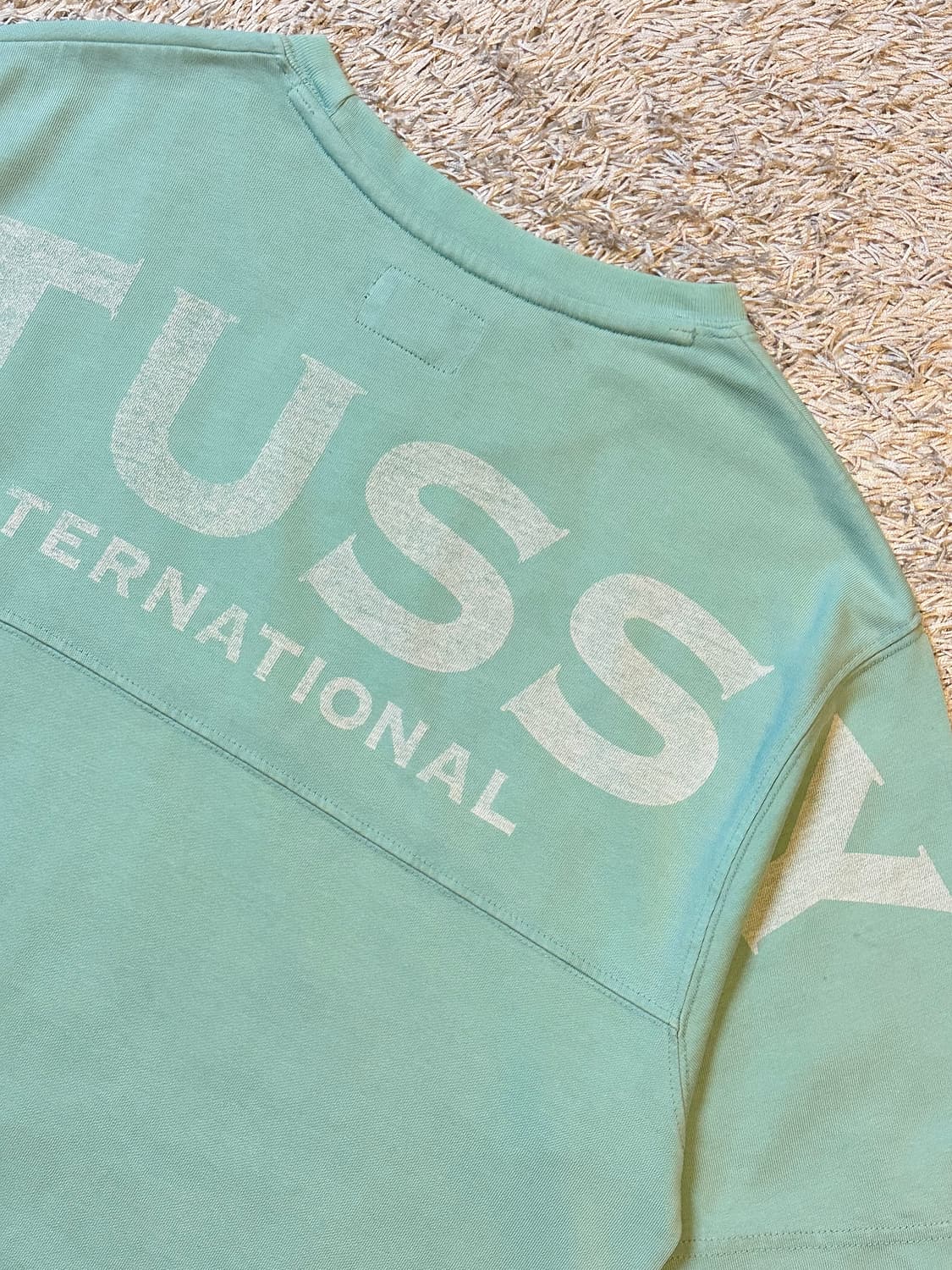 희귀) 스투시 STUSSY 백로고 반팔 티셔츠 민트 상품이미지3
