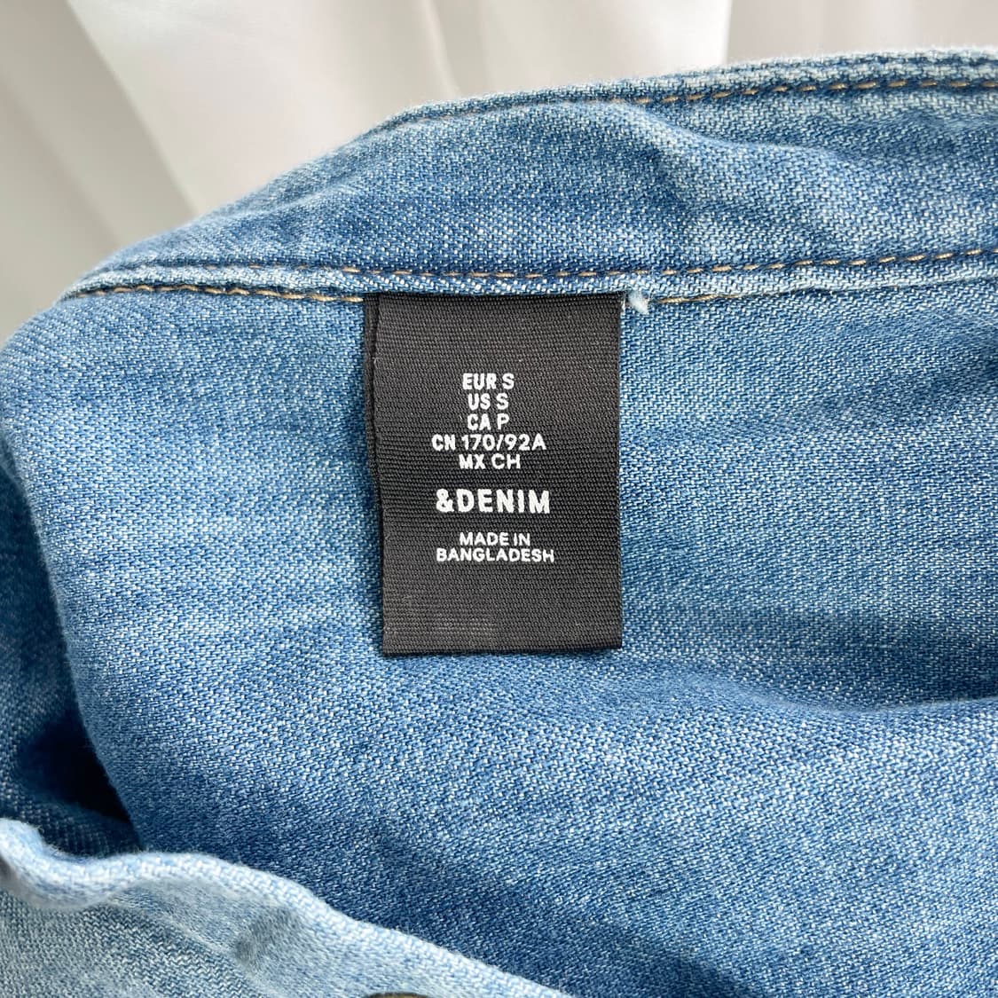 B1 빈티지 라이트 데님 웨스턴 셔츠 M사이즈 상품이미지5