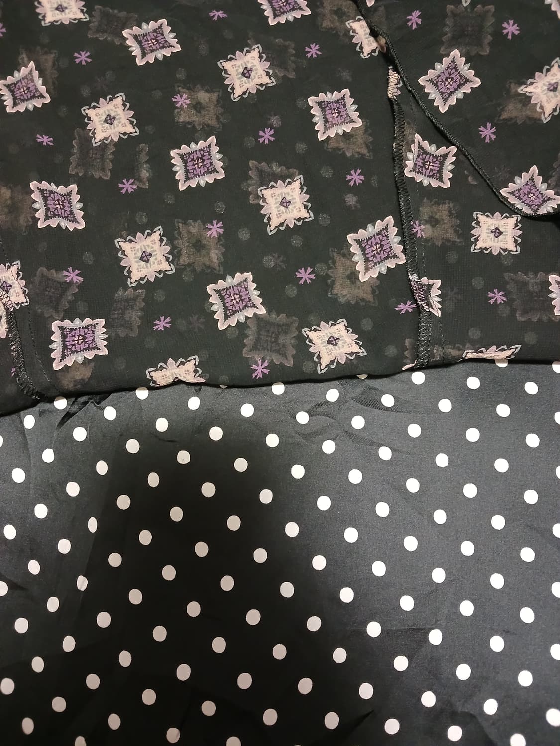 Esche 도트 3중 스커트 상품이미지3