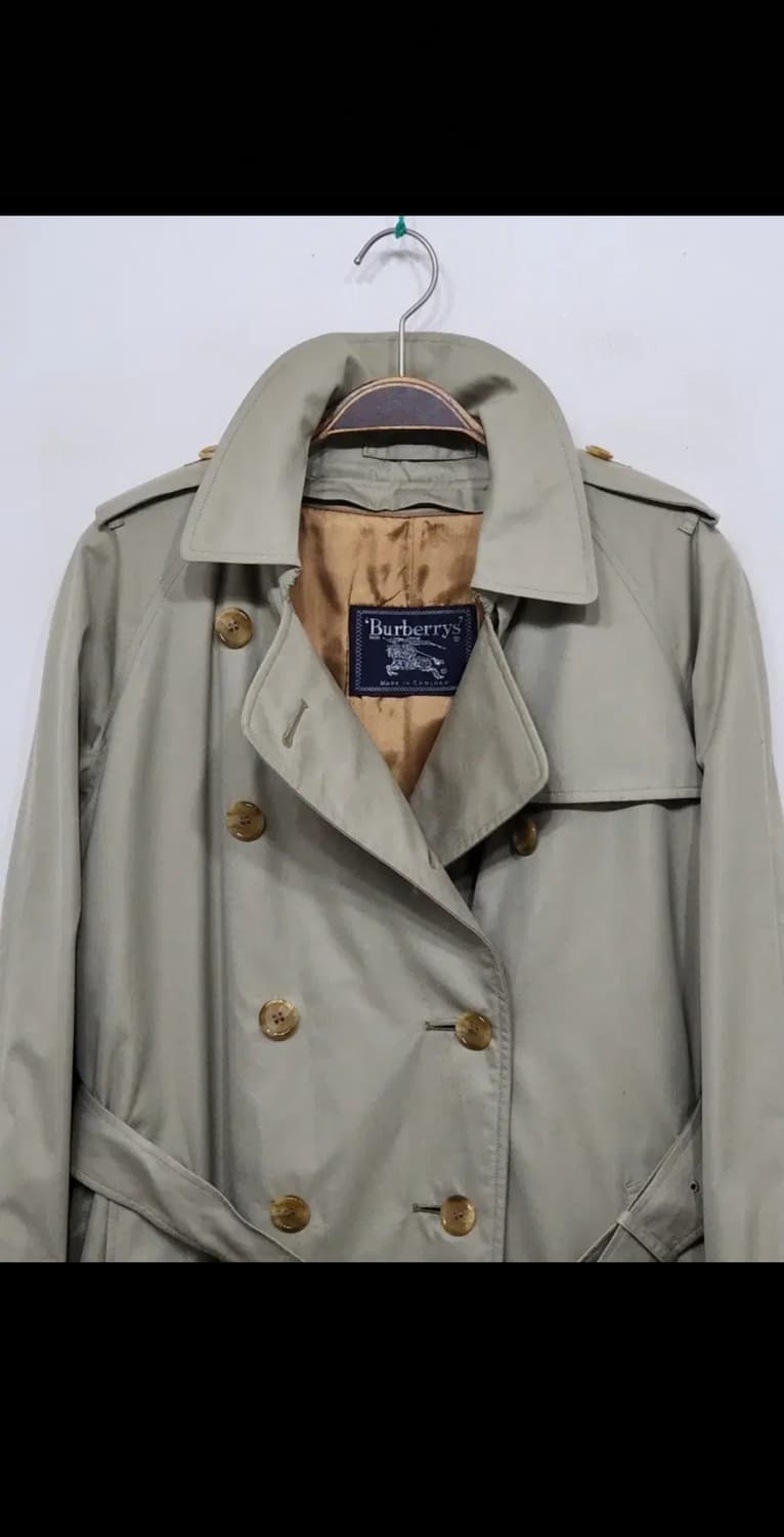 (L) 버버리 트렌치코트 더블 견장 벨트 내피세트 매장판  상품이미지2