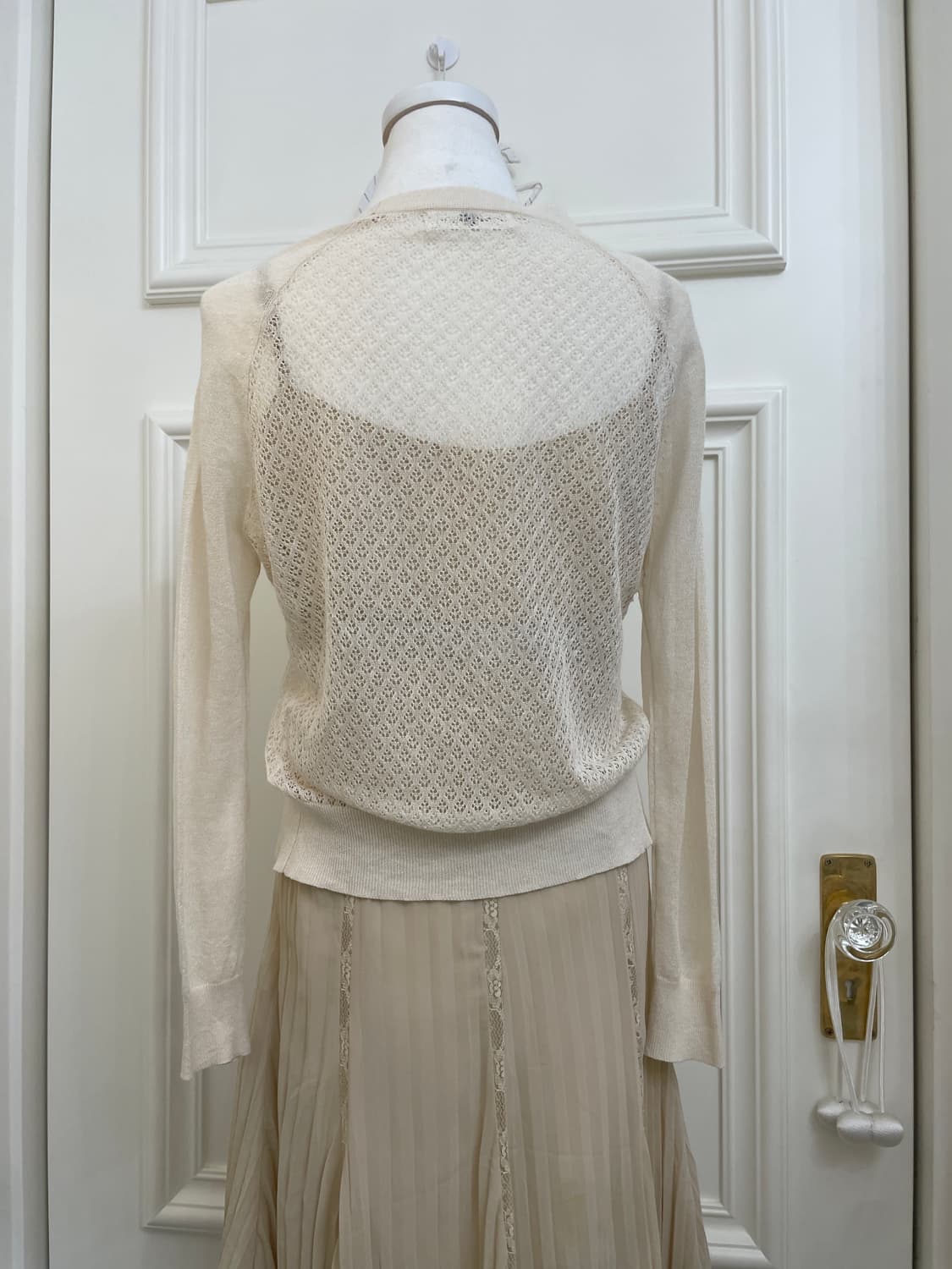 ivory beige crochet summer cardigan 상품이미지5