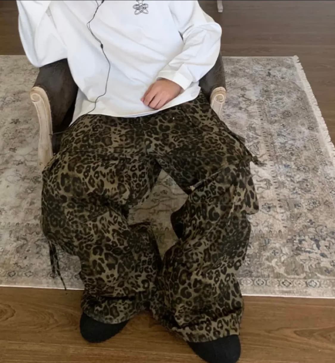 콰스 레오파드 팬츠 상품이미지2