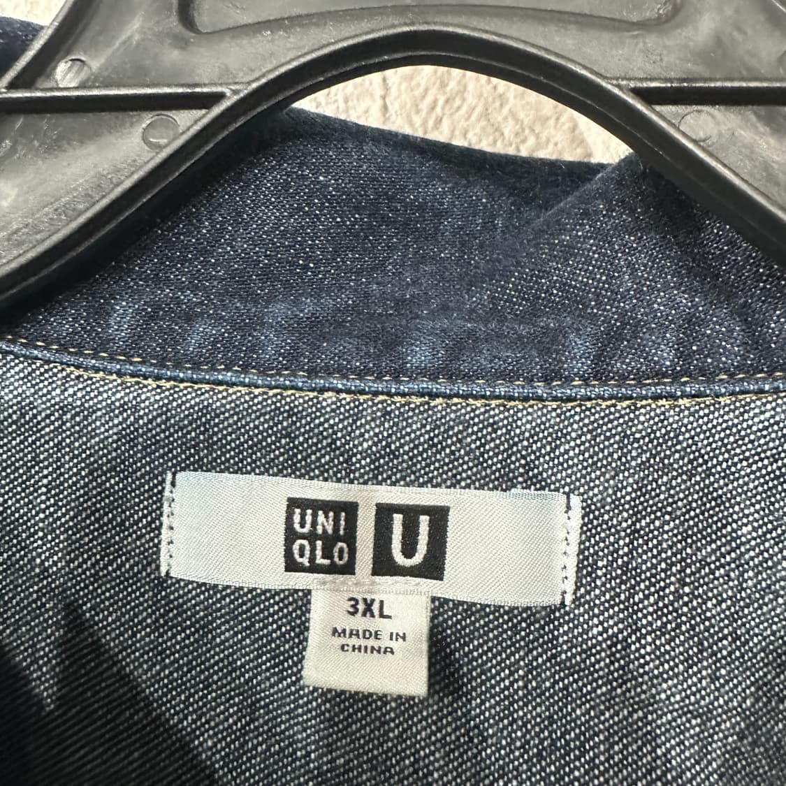 유니클로U 데님 청남방 3XL 상품이미지3