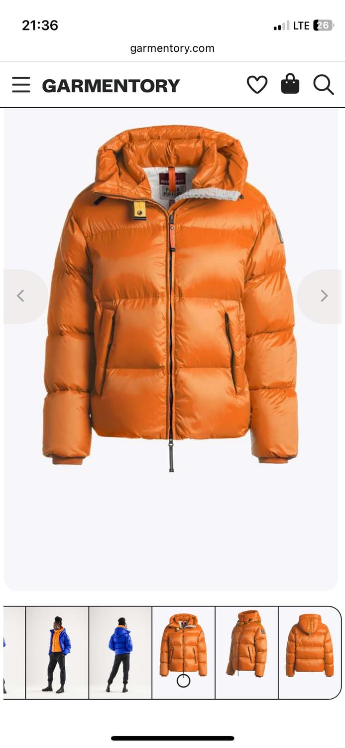 파라점퍼스 오렌지 푸퍼 클라우드 패딩 여성 S 상품이미지8