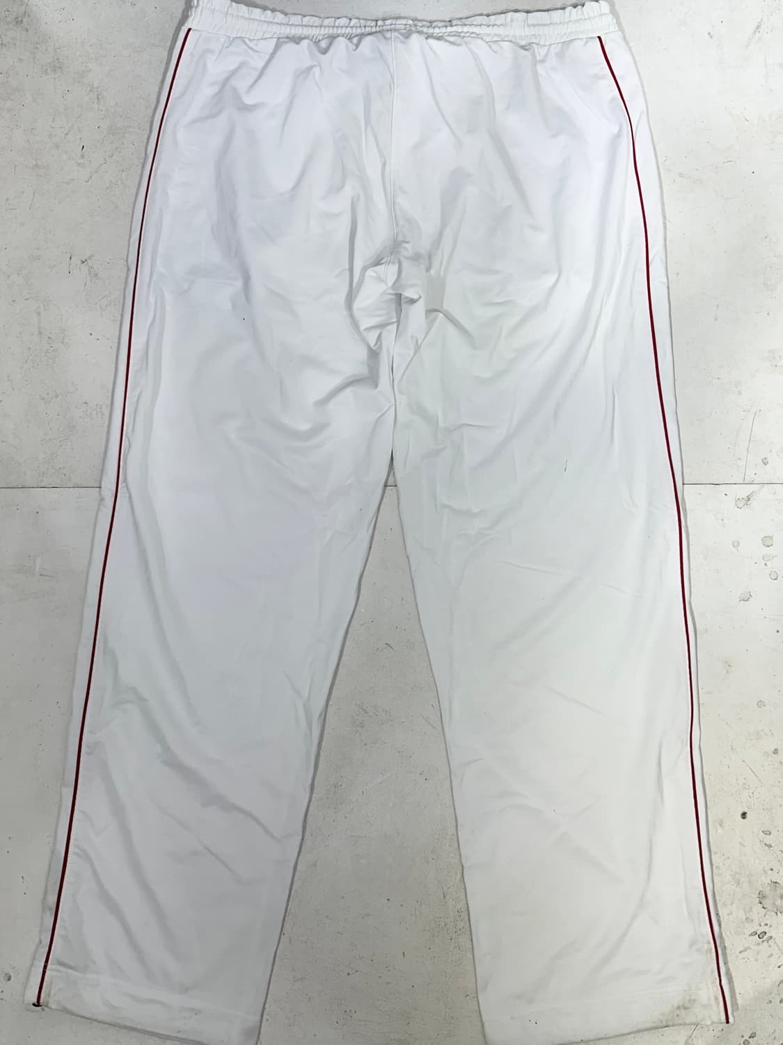 90s 일본 빈티지 화이트 올드스쿨 힙합 새깅 댄스 추리닝 트레이닝 팬츠 상품이미지5