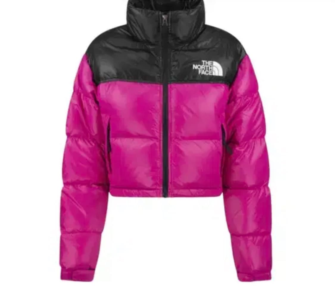 노스페이스 노페 눕시 숏 크롭 패딩 푸시아 핑크 상품이미지1