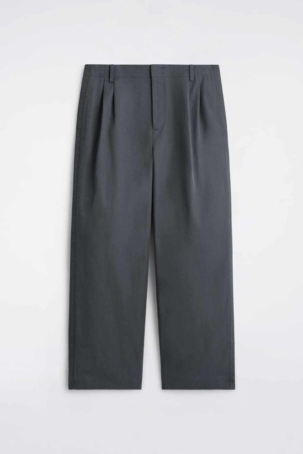 cos 플리티드 와이드 레그 트라우저 그레이 48 상품이미지2