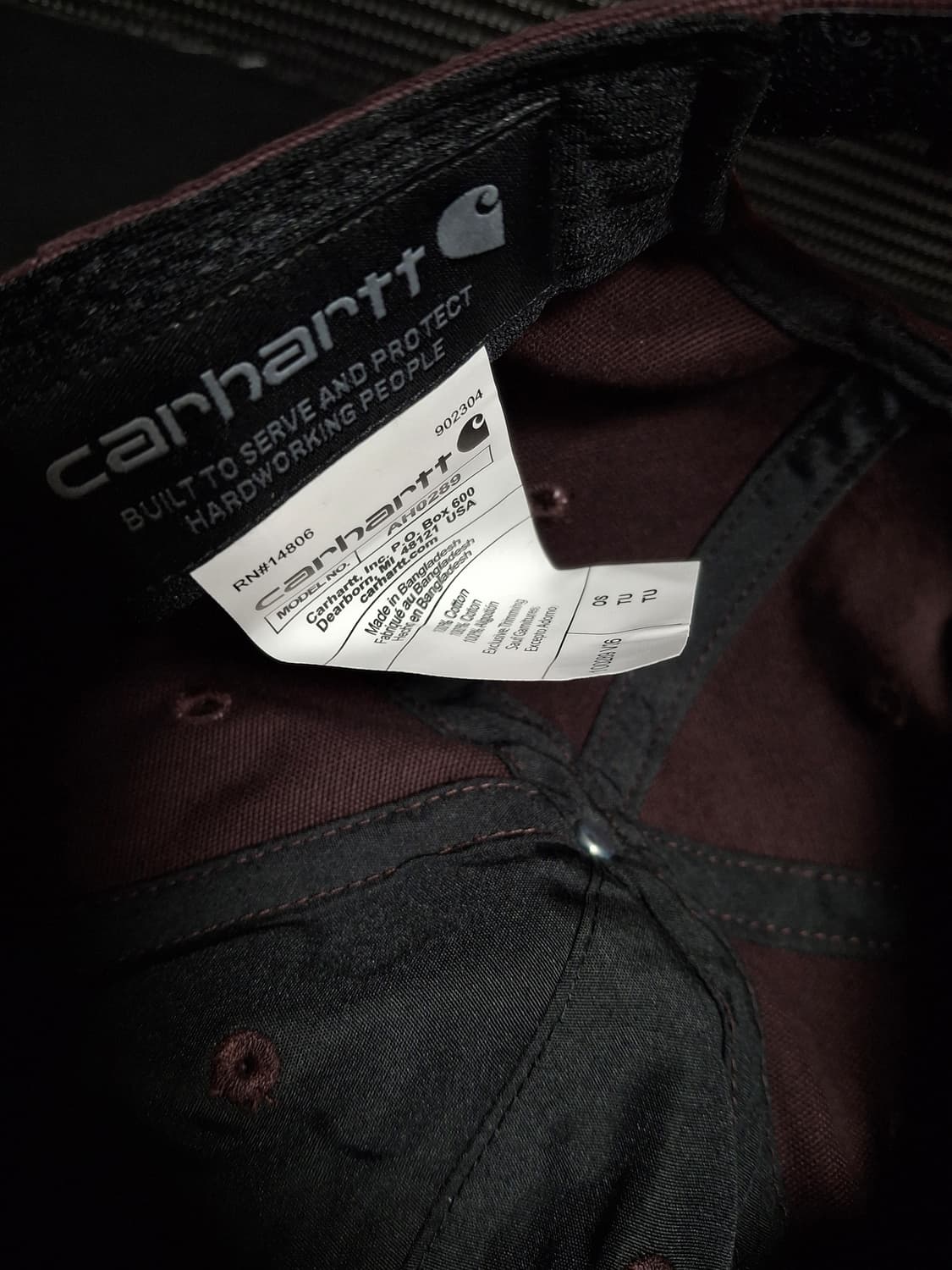 칼하트 오데사 볼캡 블랙베리 상품이미지2