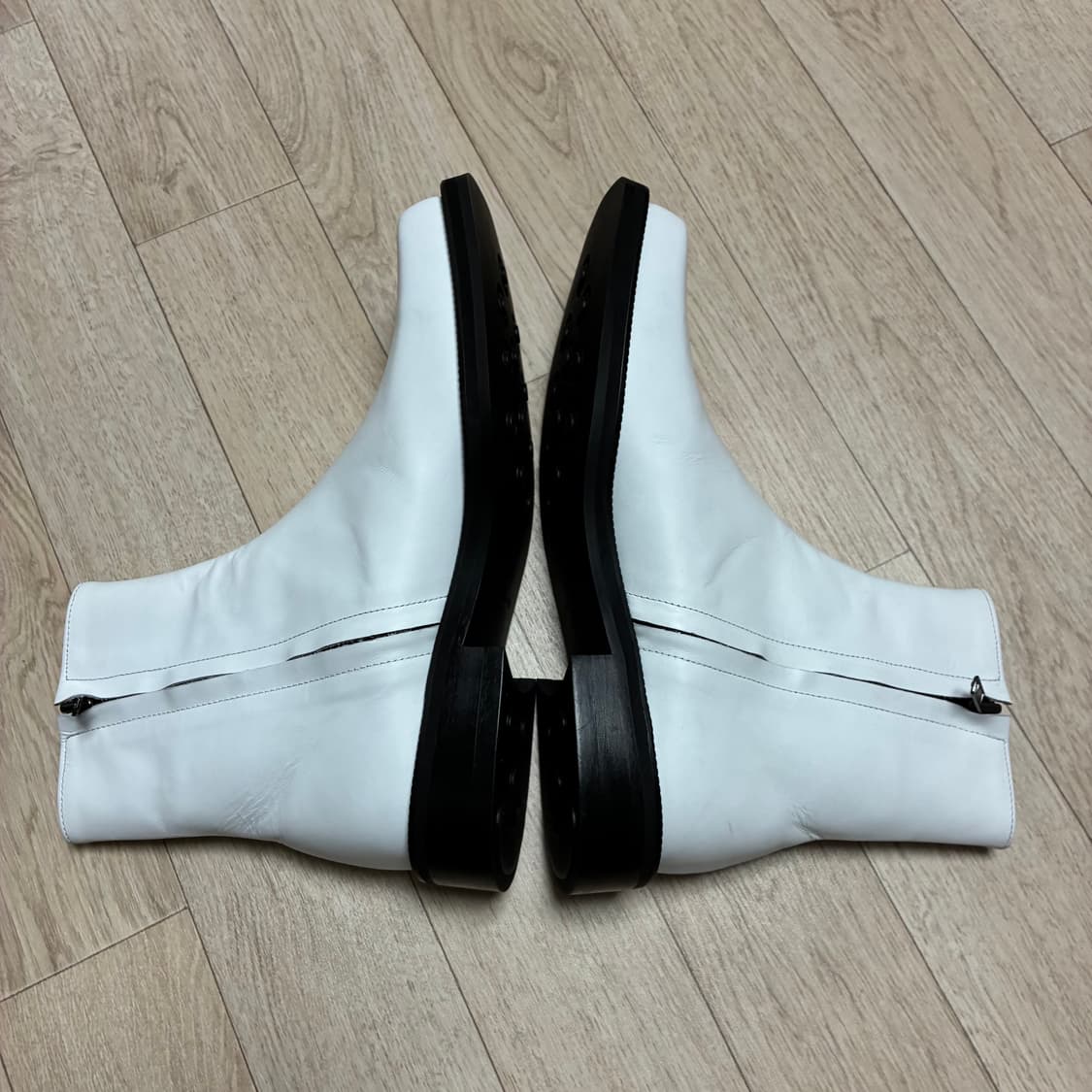 [새상품] 피렌체아뜨리에 중앙절개 와이드 스퀘어토 집업부츠 5705 상품이미지5