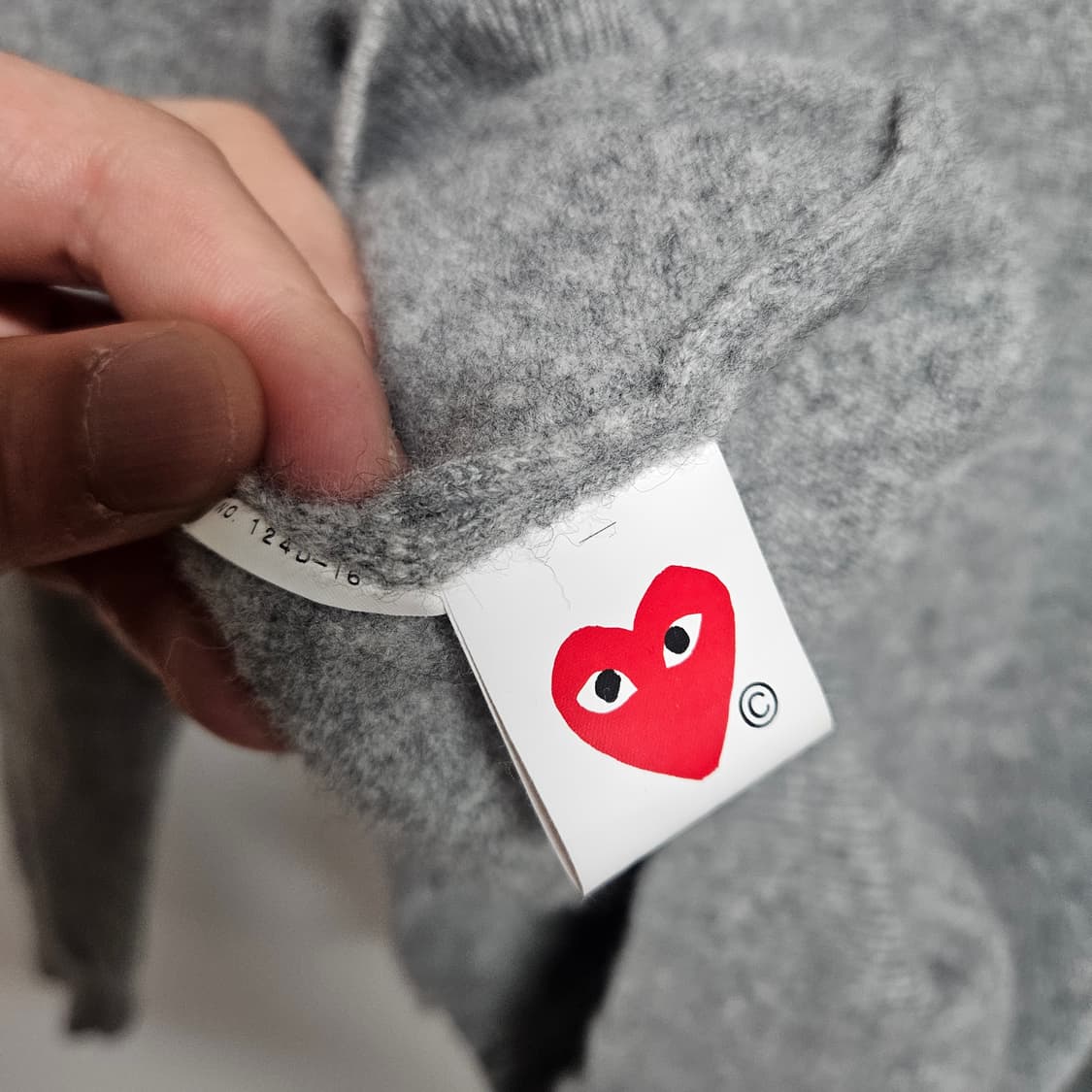 꼼데가르송 하트 로고 가디건 XXS 상품이미지6