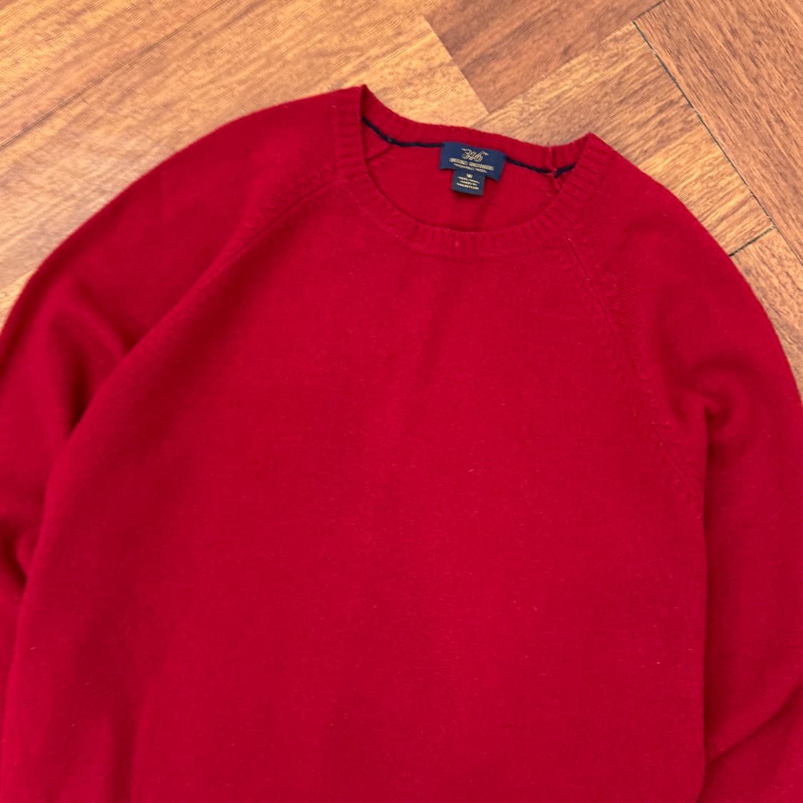 M(100) 브룩스브라더스 레드 베이직 울 니트  상품이미지2
