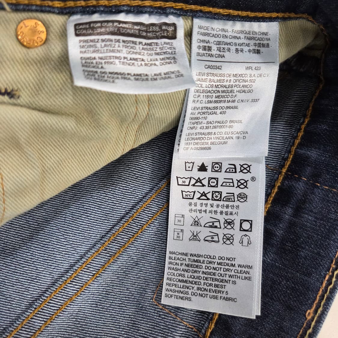 리바이스 502 데님팬츠 32/34  상품이미지7