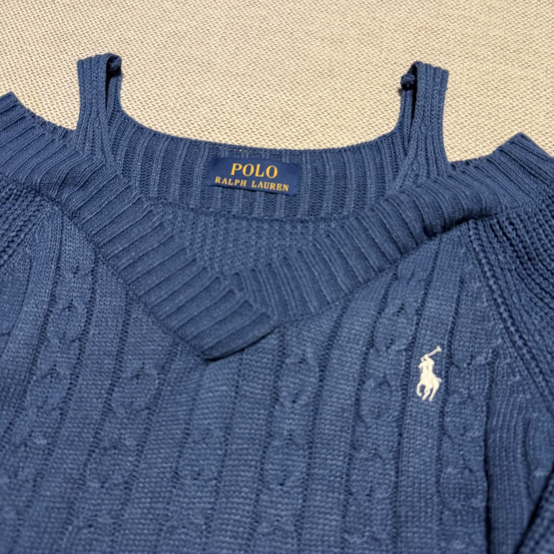 폴로 랄프로렌 커스텀 오프숄더 니트 상품이미지2