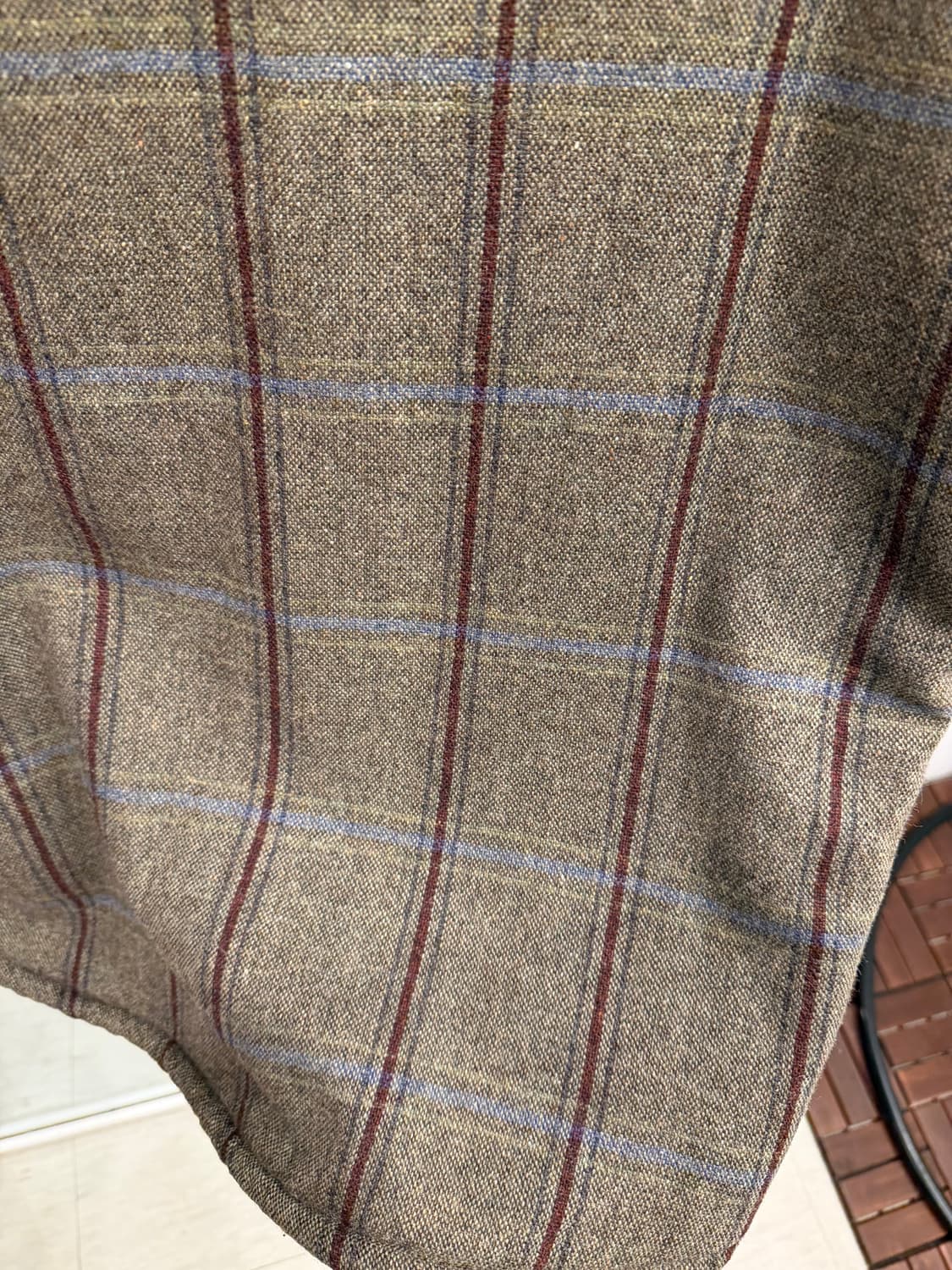 Vtg 빈티지 쉐르파 울 체크 셔츠 (Fabric by Italy) 상품이미지8