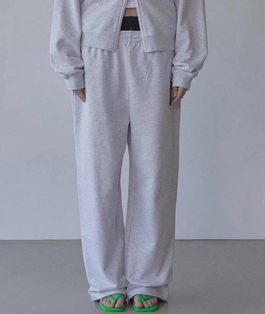 스컬프터 My Go To Sweatpants White Melange 상품이미지4