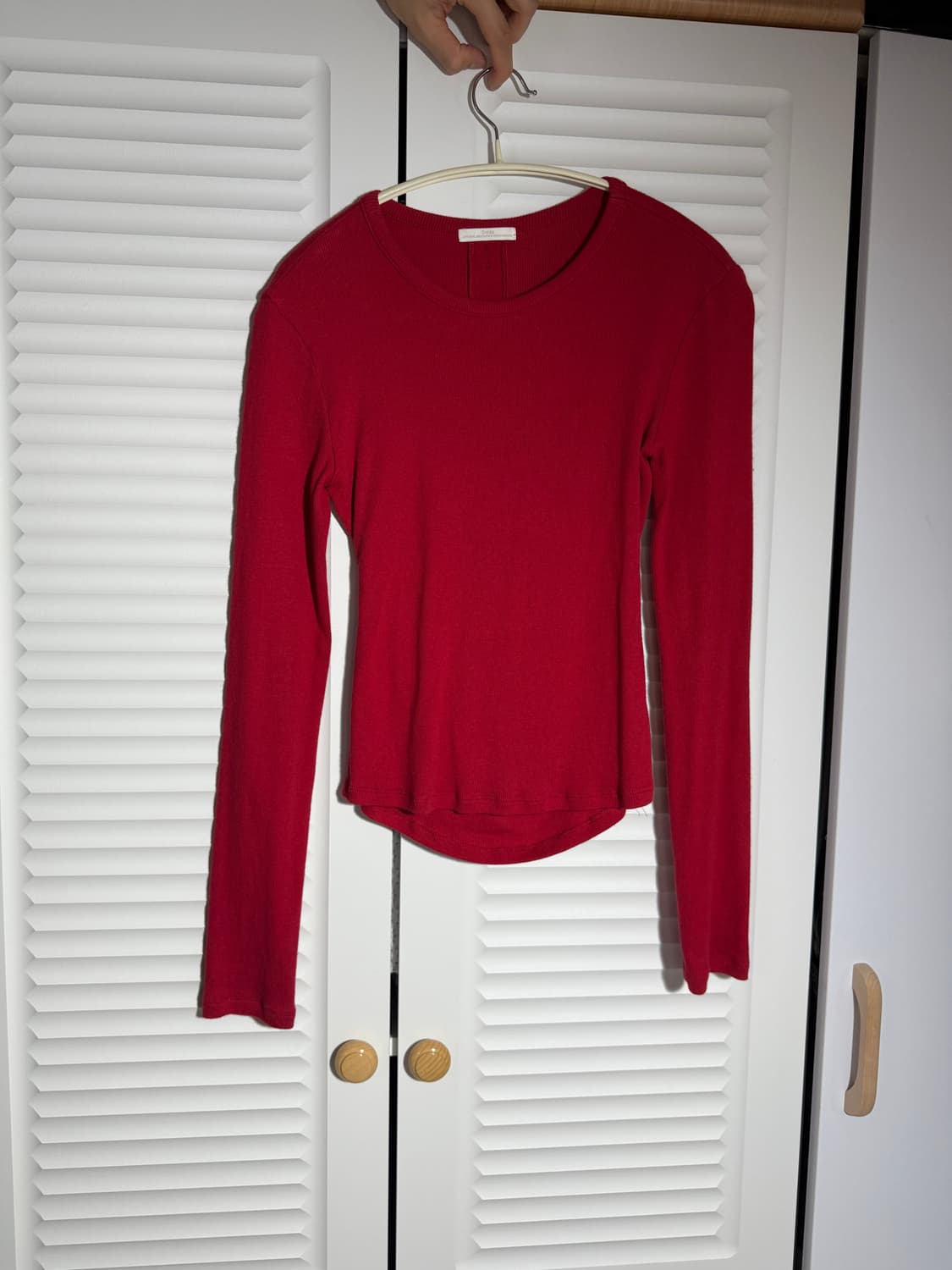 오데스 back button-up tee (red) 상품이미지3