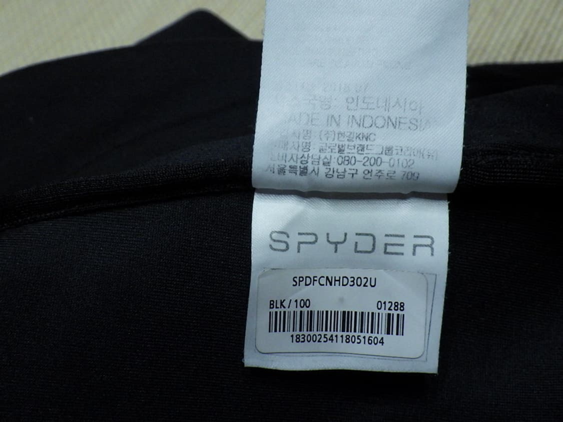 (L/100) 스파이더 남성용 라인블럭 후디 스웨트셔츠 상품이미지9