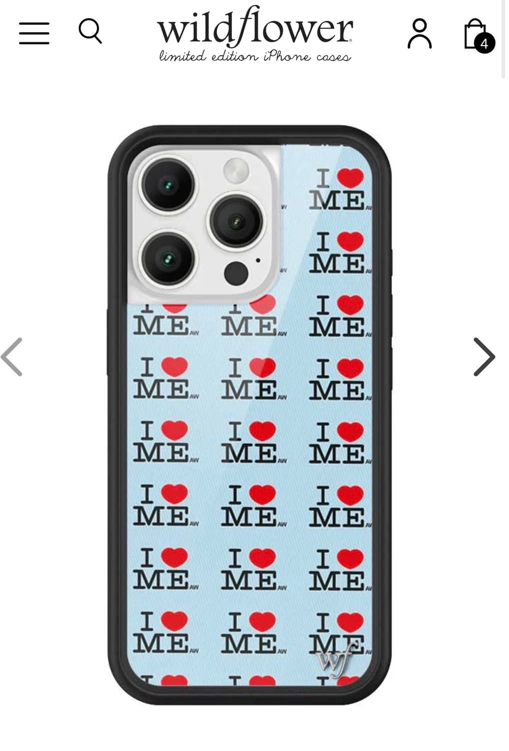 와일드플라워 16프로 애슐리윌리엄스 아이 하트 미 블루 케이스 상품이미지1