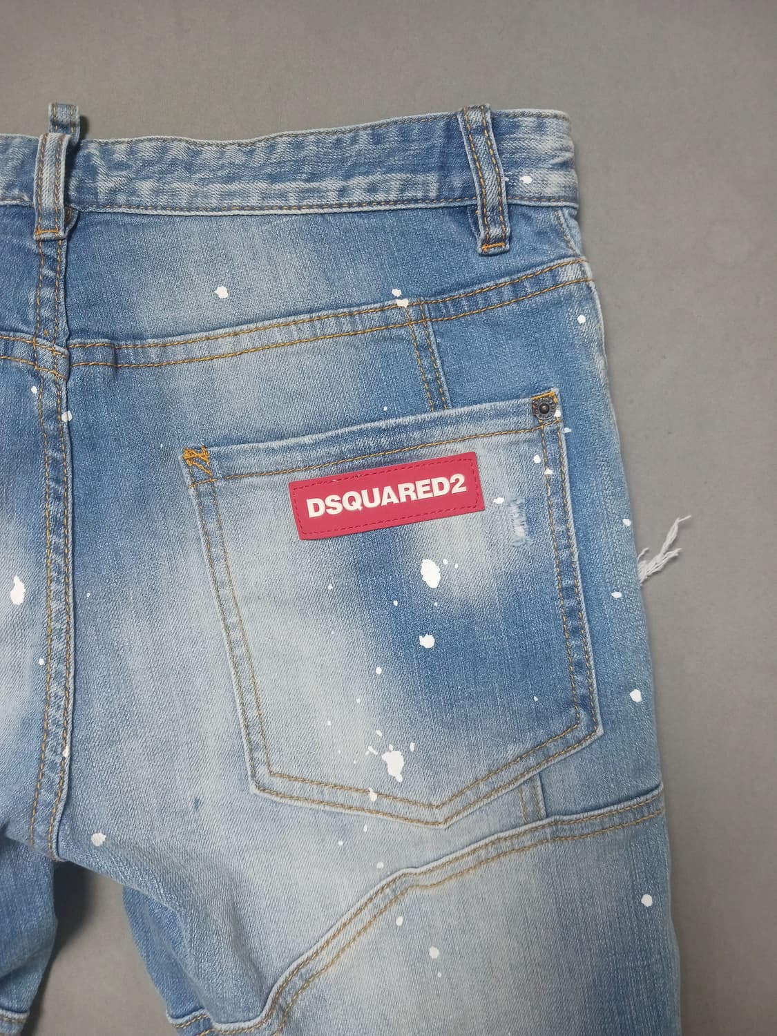 [50] 디스퀘어드2 멀티워싱 레드패치 타이디바이커진 청바지  34 35 상품이미지9
