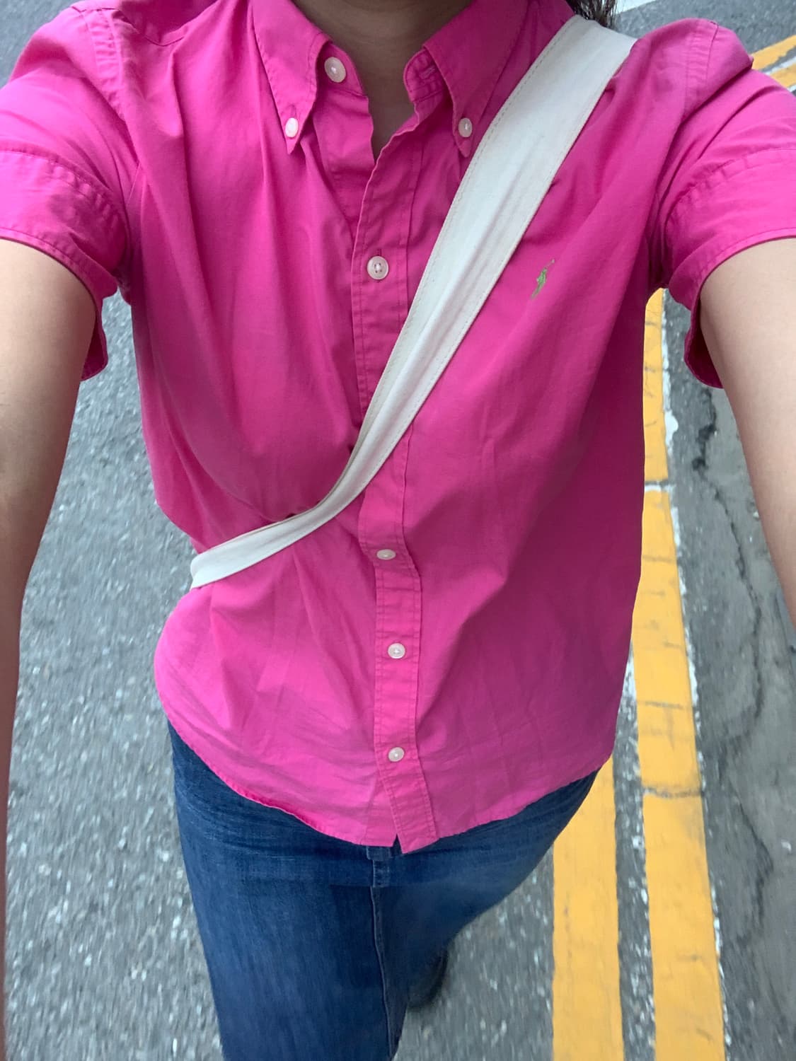 폴로 랄프 로렌 핑크 분홍 반팔 셔츠 상품이미지2