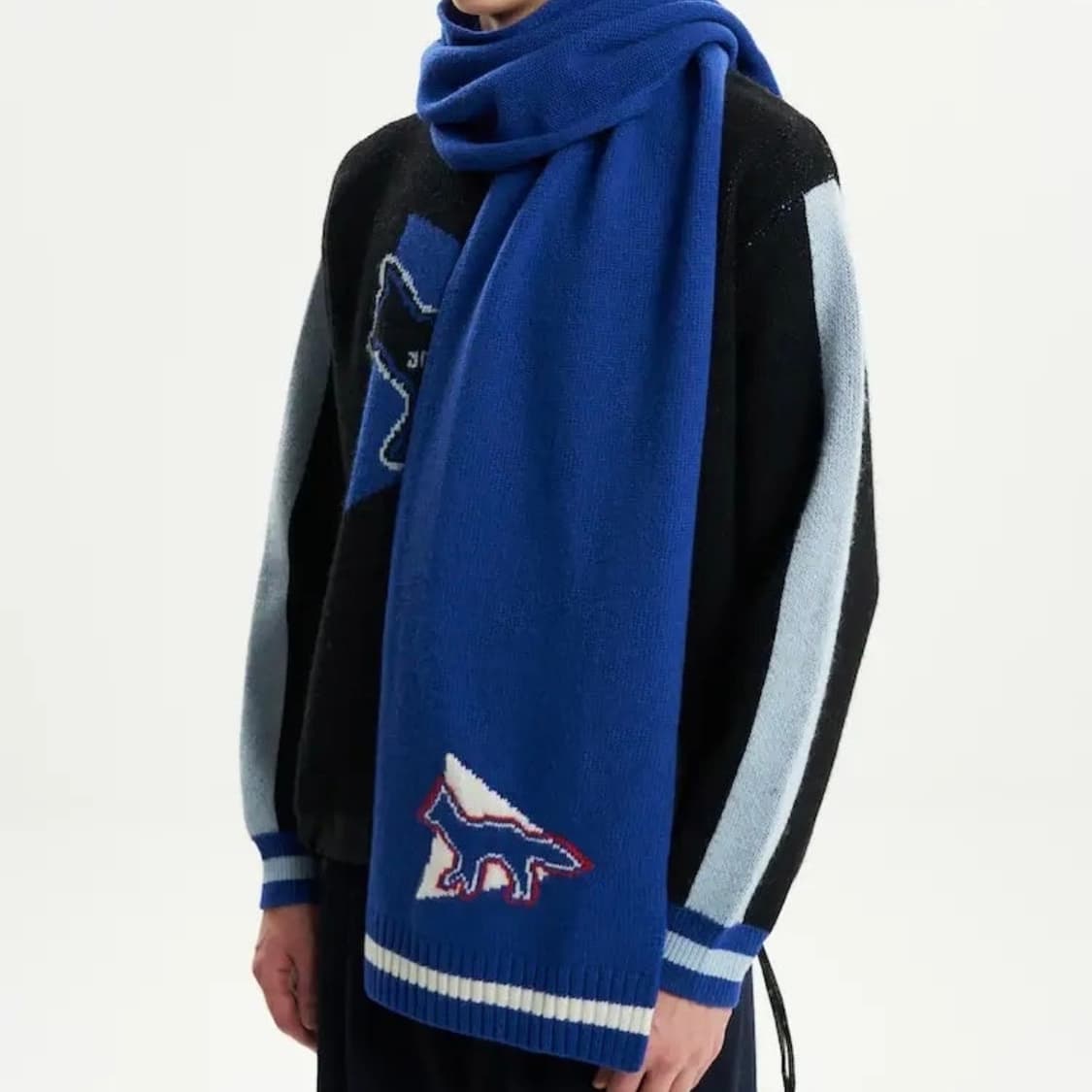 메종키츠네 x 앤드 원더 머플러 상품이미지1