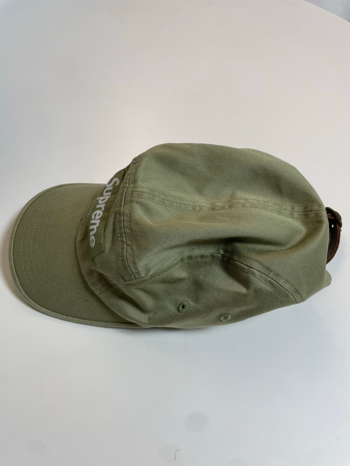 23ss) 슈프림 워시드 치노 트윌 캠프캡 올리브 상품이미지3