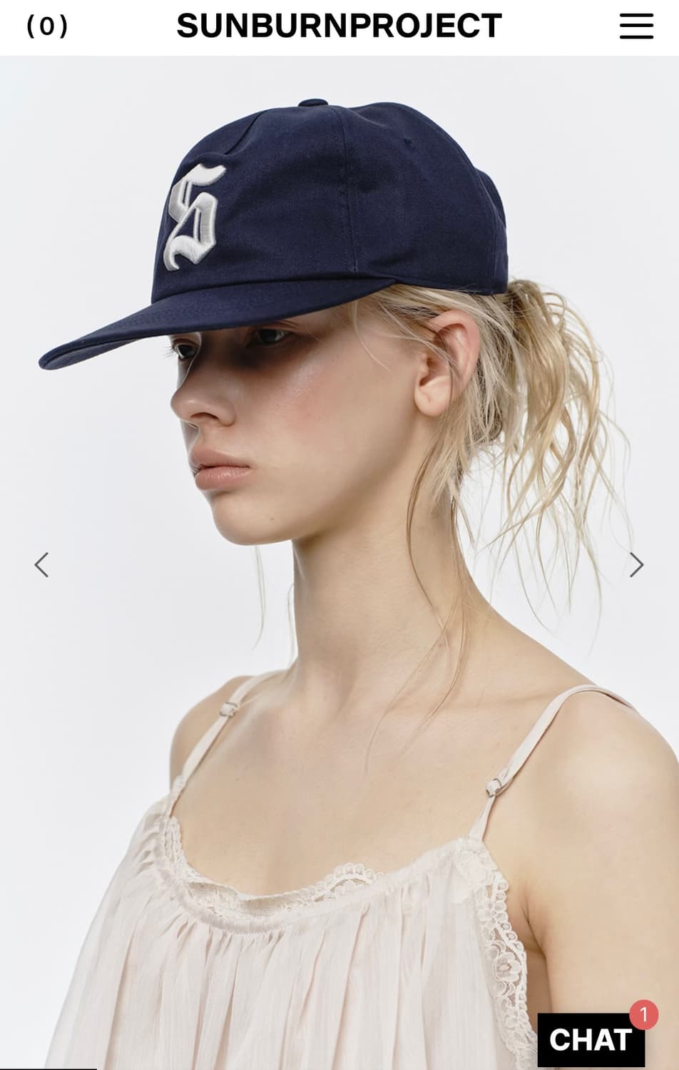 Sunburnproject ball cap , navy 상품이미지2