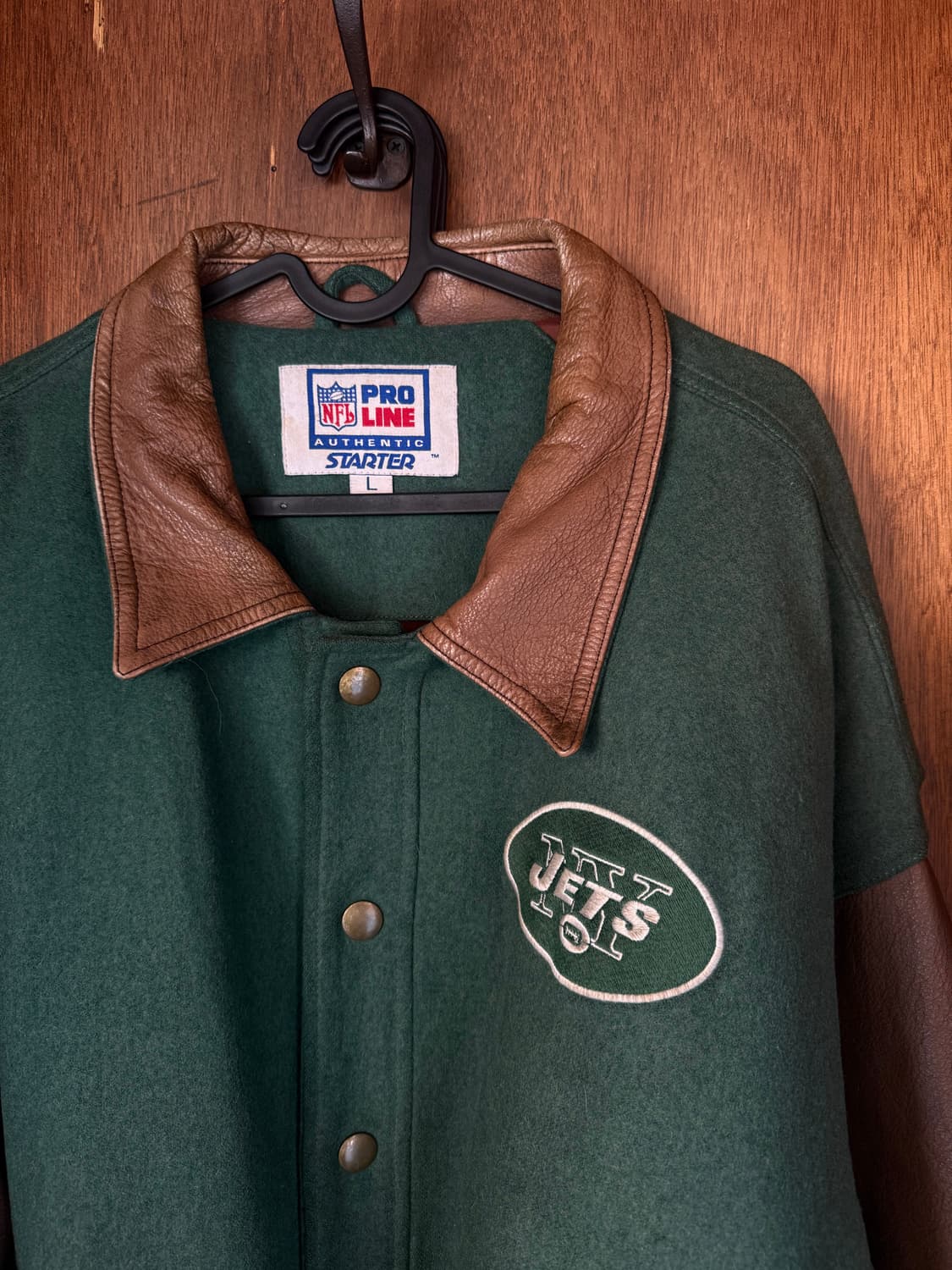 스타터 뉴욕제츠 레더자켓 NFL 상품이미지2