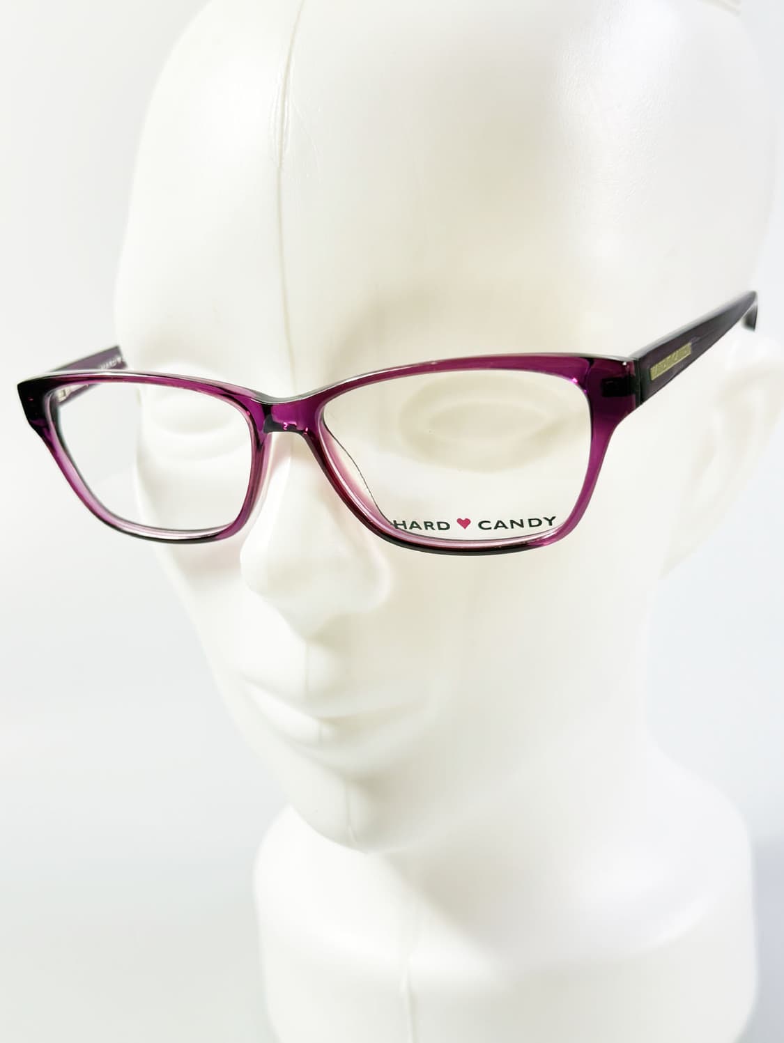 HARD CANDY 퍼플 클리어 뿔테 스퀘어 빈티지 안경 상품이미지8