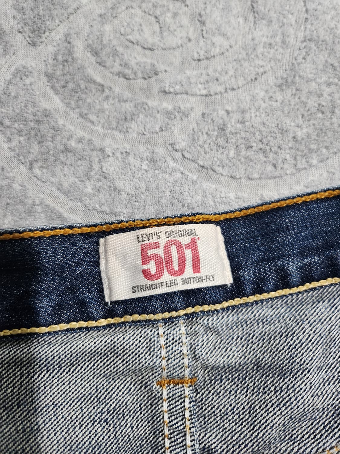 리바이스 501 중청 빈티지 데미지 청바지-34  상품이미지4