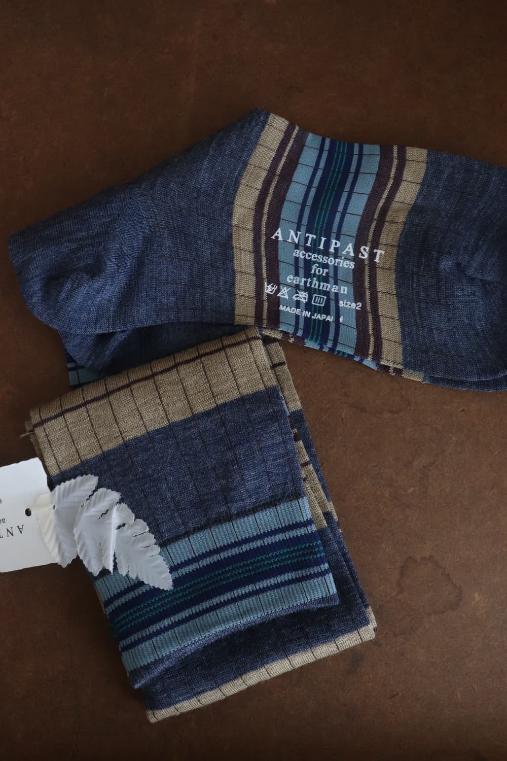 [Antipast] Stripe Long Socks (Blue) 상품이미지4