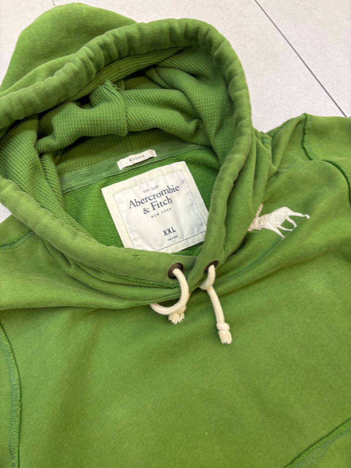아베크롬비 사이드라인 후드티 그린 상품이미지5